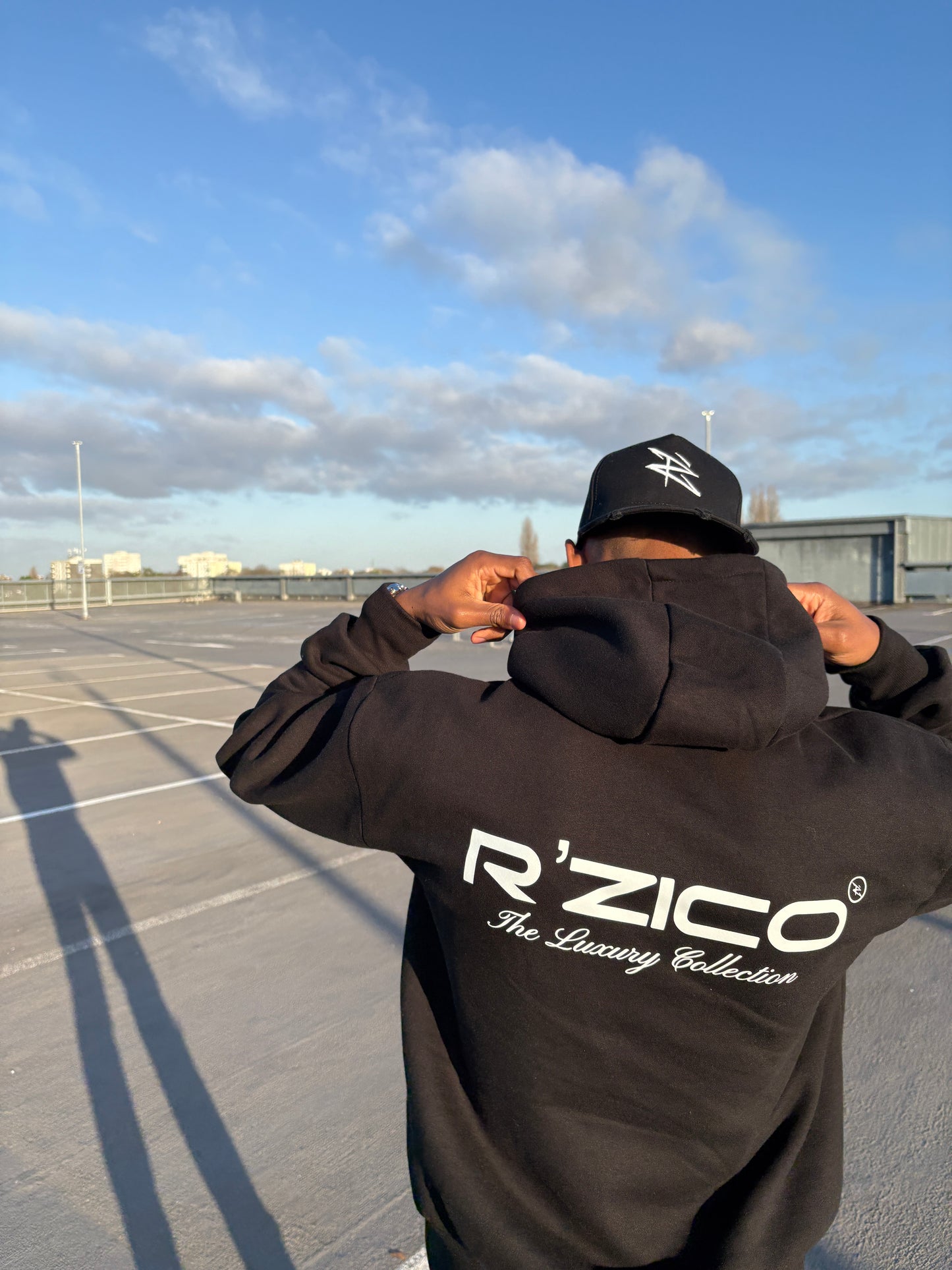 Oversized Luxury Collection Hoodie - Black