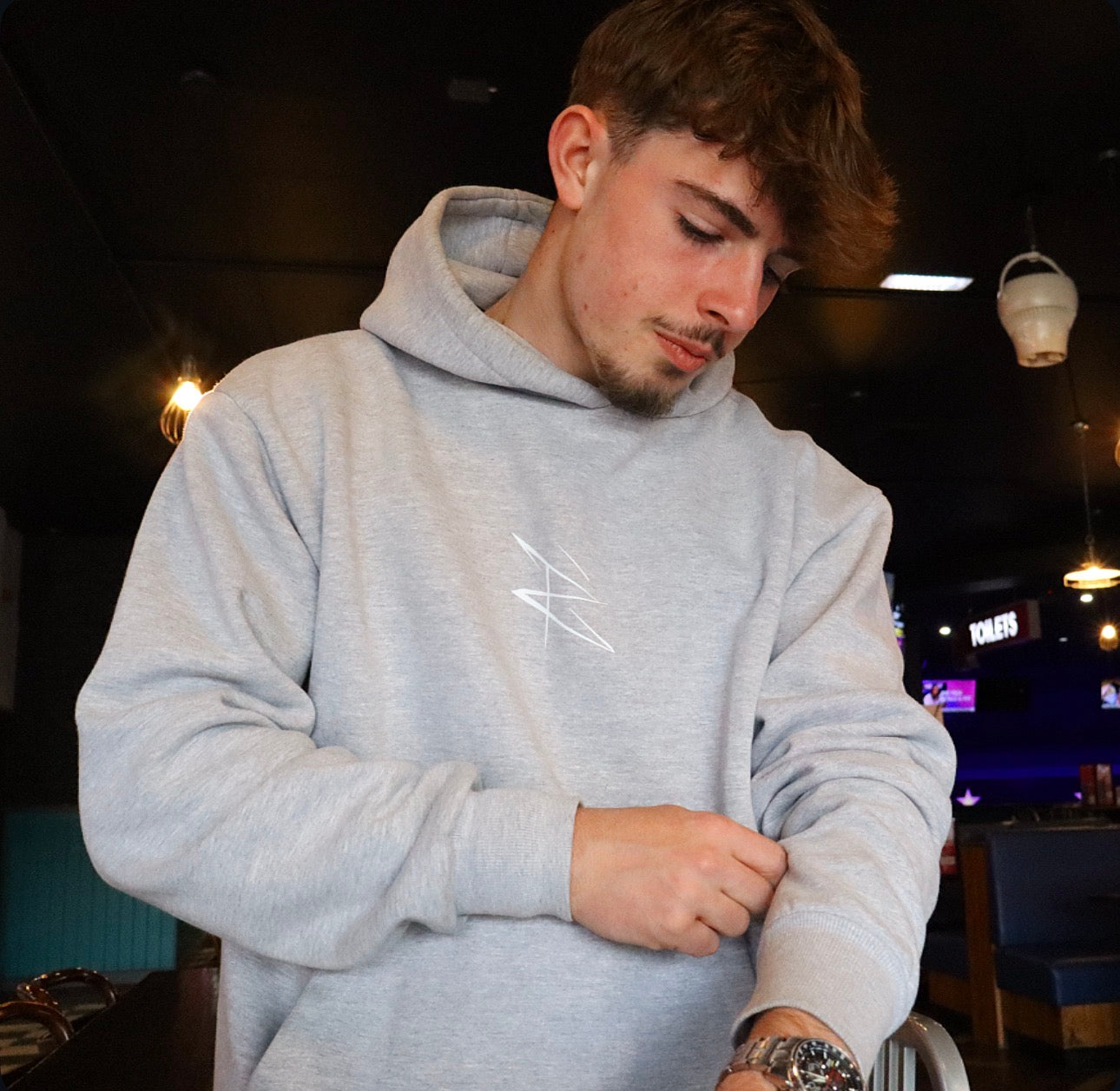 Oversized Luxury Collection Hoodie - Grey