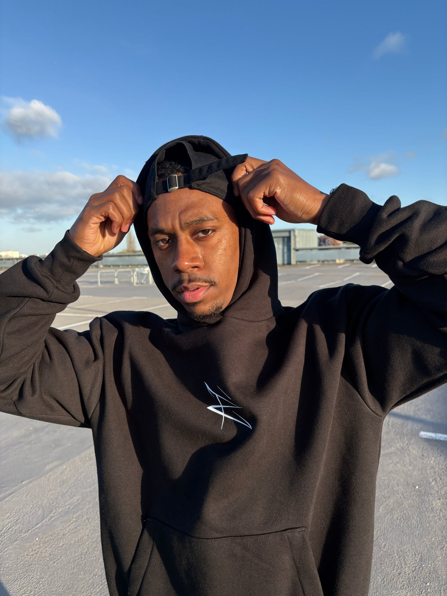 Oversized Luxury Collection Hoodie - Black