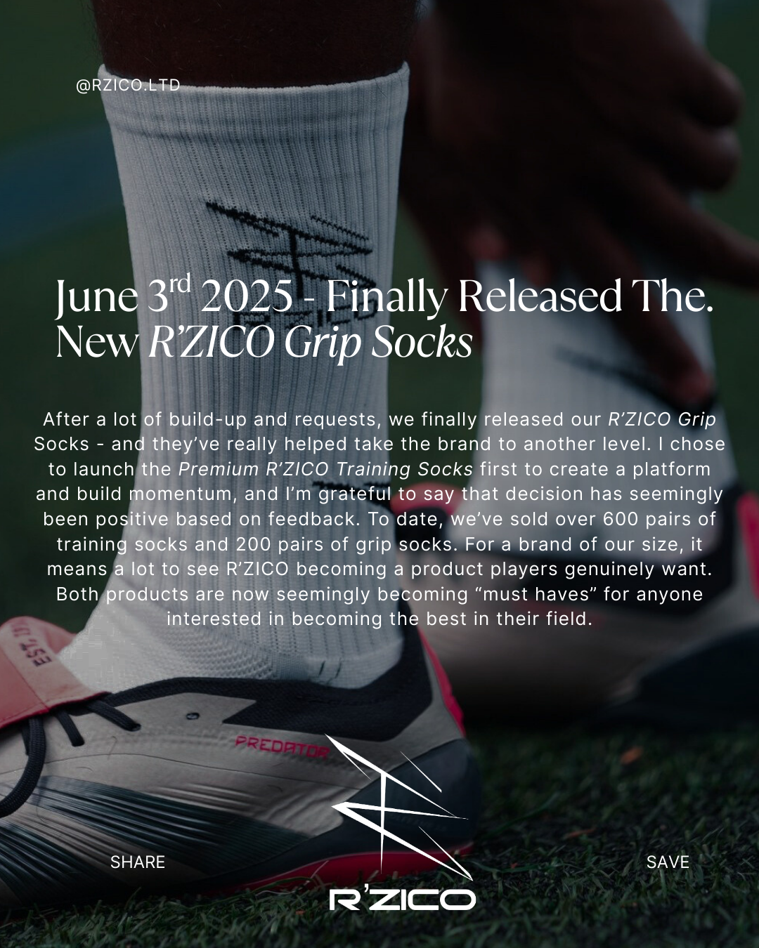 Premium R’ZICO Match Day Grip Socks